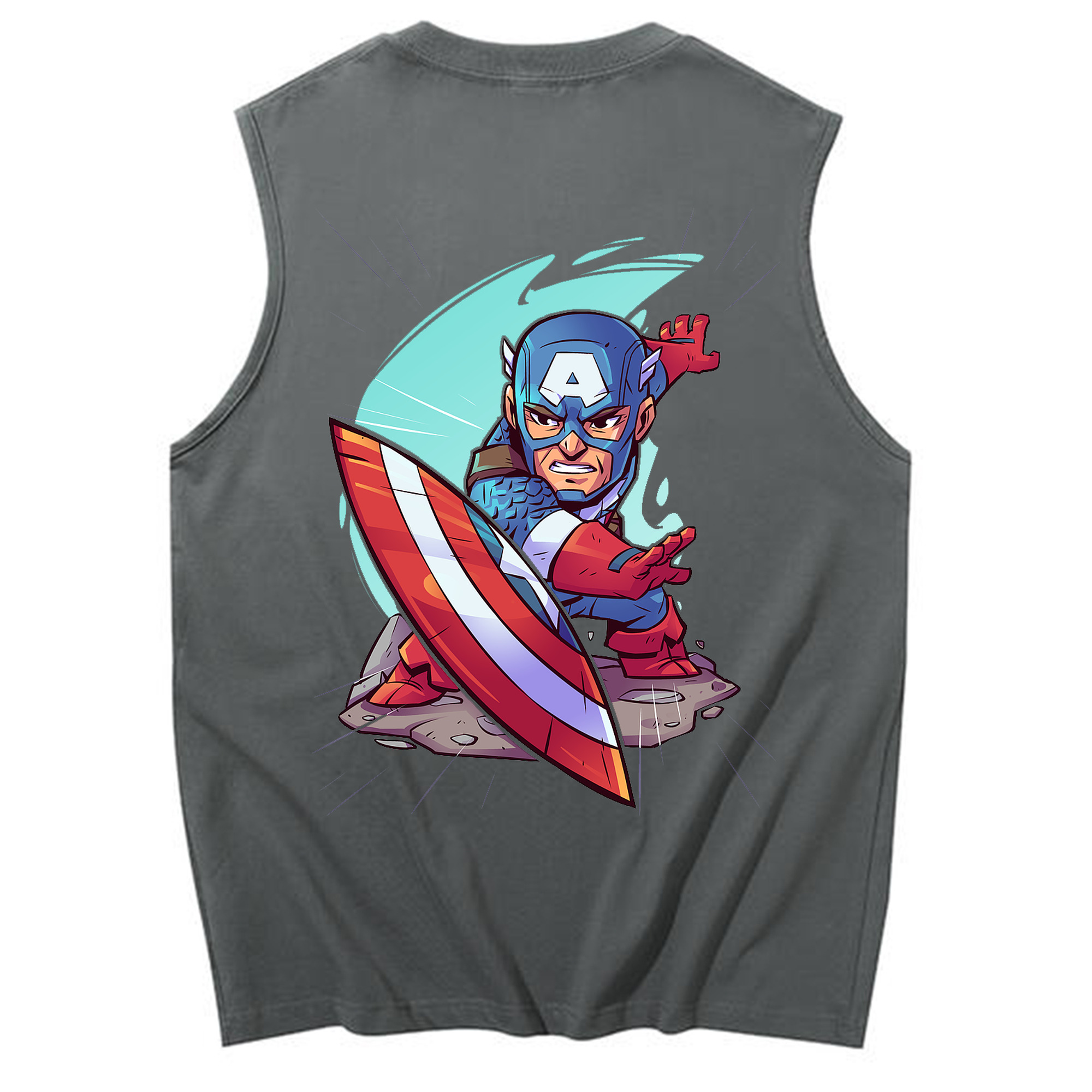 （画像用） アベンジャーズ The Avengers コットン100％タンクトップ（背面プリント）